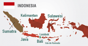 Mapa de Indonesia